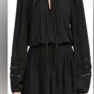 NWT Ramy Brook Rosey Dress Black Mini
